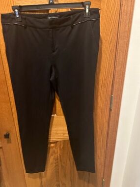 INC International Concepts Ankle Pants Black Dress Slacks Size 14 Stretch